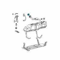 OEM 2001 Lincoln Navigator Fuel Cap Diagram - YU5Z-9030-AB