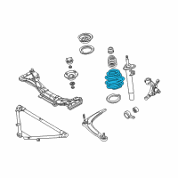 OEM 2005 BMW 325xi Front Coil Spring Diagram - 31-33-6-756-965