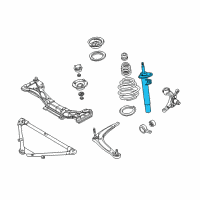 OEM BMW 328Ci Front Right Shock Absorber Spring Strut Diagram - 31-31-6-750-792