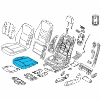 OEM 2016 BMW M4 Foam Pad Basic Seat Left Diagram - 52-10-7-388-769