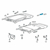 OEM Lincoln Overhead Lamp Diagram - FA1Z-13776-CD