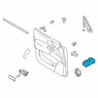 OEM 2021 Infiniti QX80 Main Power Window Switch Assembly Diagram - 25401-1V90A