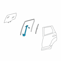 OEM 2012 Acura RDX Regulator Assembly, Right Rear Door Power Diagram - 72710-STK-A02