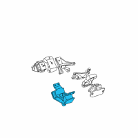 OEM 2003 Toyota Tundra Rear Mount Diagram - 12371-0F010