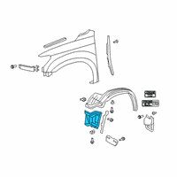 OEM 2011 Toyota Tundra Liner Extension Diagram - 53805-0C020