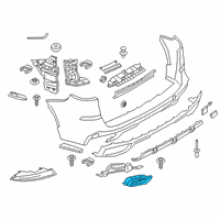 OEM BMW X6 Trim, Exhaust End Pipe, Left Diagram - 51-12-8-078-671