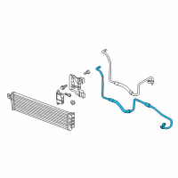 OEM 2016 Buick Envision Outlet Hose Diagram - 23249576