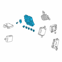 OEM 2017 Acura RDX Box Assembly, Fuse (Rewritable) Diagram - 38200-TX4-A12