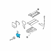 OEM 2007 Chevrolet Aveo5 Lower Timing Cover Diagram - 96350674