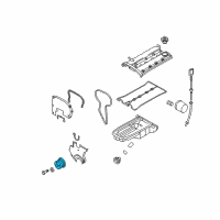 OEM 2008 Chevrolet Aveo5 Pulley Diagram - 25193475