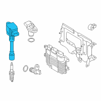 OEM Nissan Ignition Coil Assembly Diagram - 22448-1KC0A