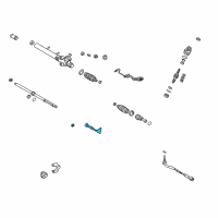 OEM 1999 Lexus GS400 End Sub-Assy, Steering Rack Diagram - 45503-39155