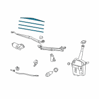 OEM 2005 Toyota Corolla Blade Assembly Diagram - 85222-02130