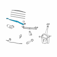 OEM 2005 Toyota Corolla Wiper Arm Diagram - 85211-02120