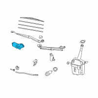 OEM 2004 Toyota Matrix Front Motor Diagram - 85110-02110