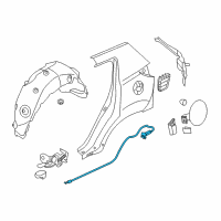 OEM 2011 Kia Sportage Catch & Cable Assembly-F Diagram - 815903W000