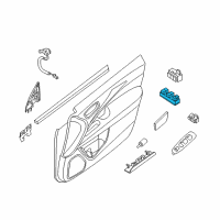 OEM 2020 Nissan Pathfinder Switch Assy-Power Window Main Diagram - 25401-3KA0A