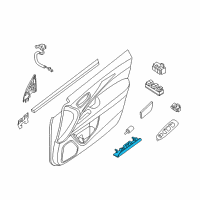 OEM 2016 Nissan Maxima Lamp Assembly-Door Step Diagram - 26420-3JA0B