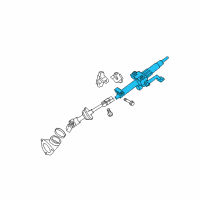 OEM 2007 Toyota Camry Column Assembly Diagram - 45250-33670