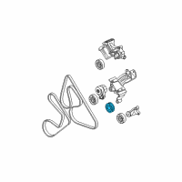 OEM Pontiac Tension Pulley Diagram - 12564509