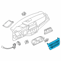 OEM 2015 BMW X5 Repair Kit, Radio And A/C Control Panel Diagram - 64-11-9-388-810