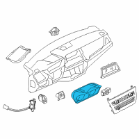 OEM BMW X6 Instrument Cluster Diagram - 62-10-8-795-237