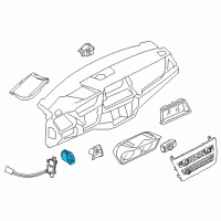 OEM BMW X6 Switch For Emergency Flasher Diagram - 61-31-7-939-595