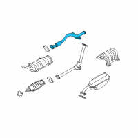OEM 2009 Hyundai Accent Front Muffler Assembly Diagram - 28610-1G300
