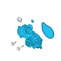 OEM 2009 BMW 650i Engine Water Pump Diagram - 11-51-7-586-779