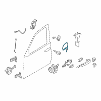 OEM 2015 BMW X6 Bowden.Cable, Outside Door Handle Front Diagram - 51-21-7-328-100