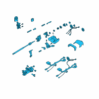 OEM 2009 GMC Envoy Column Asm, Steering (Repair) Diagram - 19179973