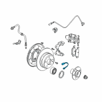 OEM 2004 BMW M3 Brake Pad Sensor, Rear Diagram - 34-35-2-229-780