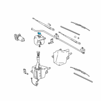 OEM 1996 Toyota Tacoma Cap, Windshield Washer Jar Diagram - 85332-04010