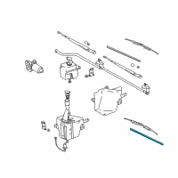 OEM Toyota Pickup Wiper Insert-C425 Diagram - 85214-YZZB5