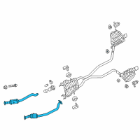 OEM 2019 Dodge Durango Exhaust Catalytic Converter Diagram - 68414798AA