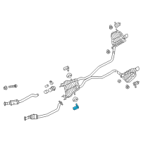 OEM 2019 Jeep Grand Cherokee Bracket-Exhaust Hanger Diagram - 68040709AC