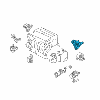 OEM 2009 Honda Element Bracket, RR. Engine Mounting Diagram - 50827-SCV-A00