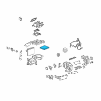 OEM Chevrolet Equinox Cabin Air Filter Diagram - 20901295