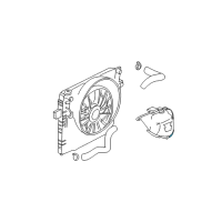 OEM Jeep Grand Cherokee Bottle-COOLANT Recovery Diagram - 52079461AB