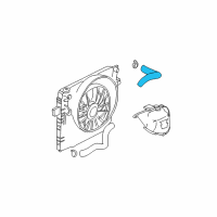 OEM 2003 Jeep Grand Cherokee Hose-Radiator Inlet Diagram - 52079406AC