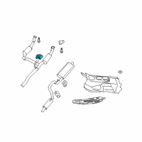 OEM 2008 Dodge Nitro ISOLATOR-Exhaust Diagram - 52124079AA