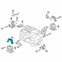 OEM 2020 Honda Odyssey Stopper, FR. Engine Mount Diagram - 50835-SHJ-A61