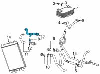 OEM Chevrolet Corvette Outlet Hose Diagram - 84369155