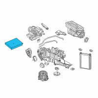 OEM 2018 Ford F-350 Super Duty Cabin Air Filter Diagram - KL3Z-19N619-AA