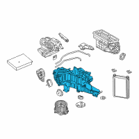 OEM Ford F-250 Super Duty AC & Heater Assembly Diagram - HL3Z-19850-AB