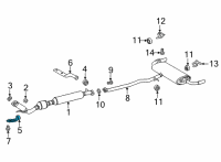 OEM 2022 Lexus NX250 Muffler Hanger Straps Diagram - 1757225040