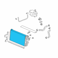 OEM 2003 Buick LeSabre Radiator Diagram - 89018545