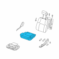 OEM Nissan Pathfinder Cushion Assy-Front Seat Diagram - 87350-ZS61C