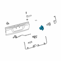 OEM 2021 Toyota Land Cruiser Lock Assembly Diagram - 69380-60061