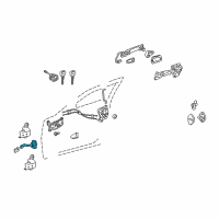 OEM Lexus IS F Check Assy, Front Door Diagram - 68610-53031